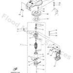 Genuine Yamaha 6J4818000100 - Starting motor assembly - Supplied by Flood Marine