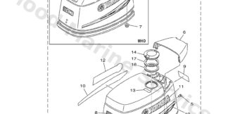 Genuine Yamaha Top cowling Assembly