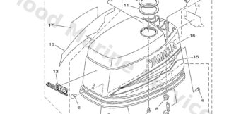 Genuine Yamaha Top cowling Assembly