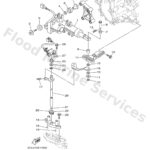 Genuine Yamaha 6JD441200100 - Handle gear shift assy - Supplied by Flood Marine