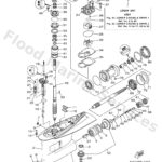 Genuine Yamaha 6JD45300018D - Lower unit assy - Supplied by Flood Marine