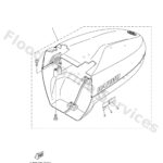 Genuine Yamaha 6JMW426000P0 - Top cowling assy - Supplied by Flood Marine