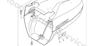 Genuine Yamaha Top cowling Assembly