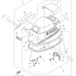 Genuine Yamaha 6K54261A0000 - Top cowling w/o graphics - Supplied by Flood Marine