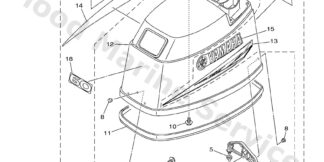 Genuine Yamaha Top cowling w/o graphics