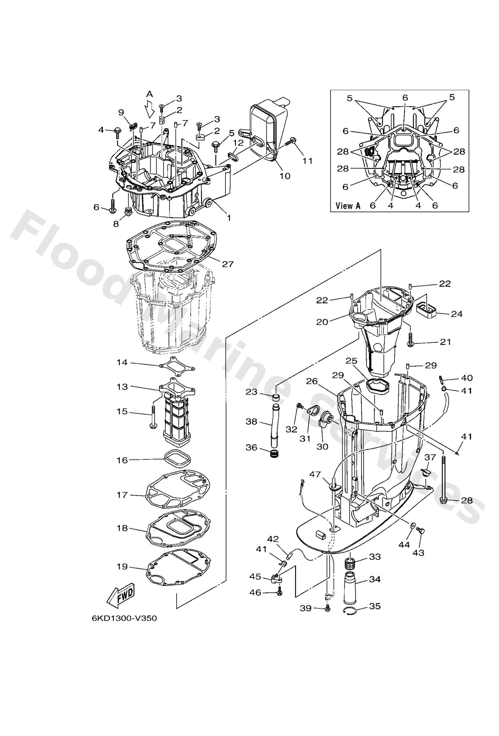 Yamaha 6KA147500000 Silencer assy
