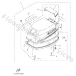 Genuine Yamaha 6L24261A0000 - Top cowling w/o graphics - Supplied by Flood Marine