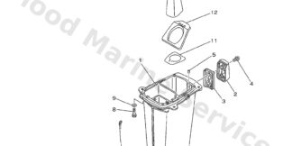 Genuine Yamaha Cover, upper casing