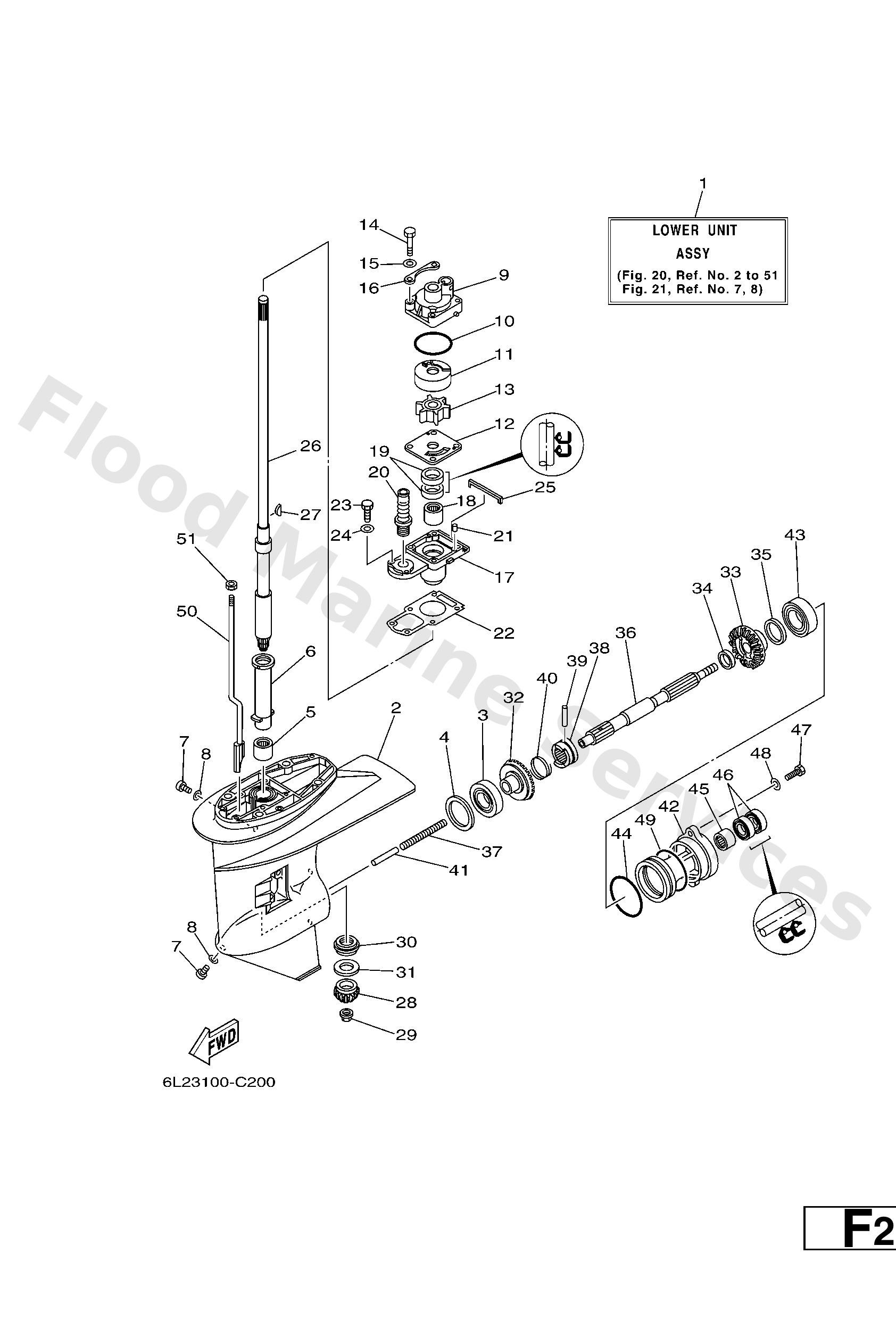 Yamaha 6L245311024D Casing, lower