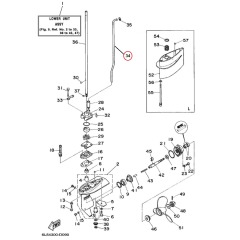 Yamaha 6L5443600100 Water tube assy