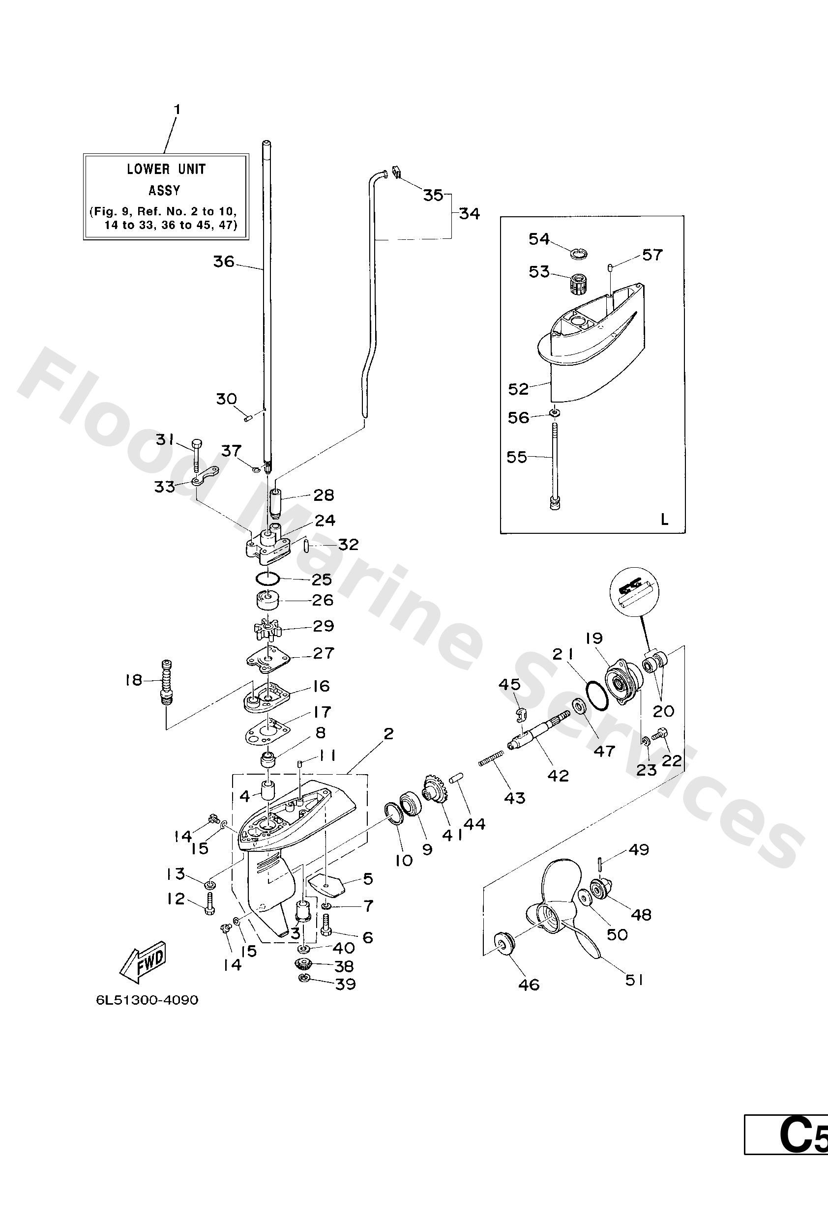 Yamaha 6L5455600000 Gear