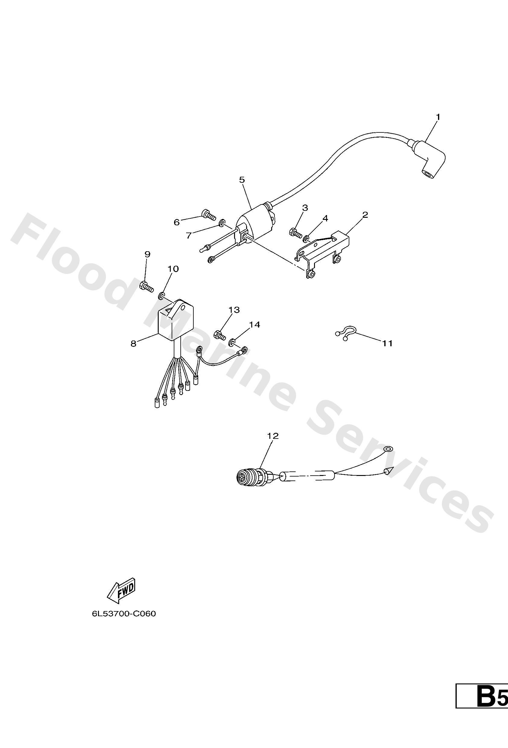 Yamaha 6L585540M000 C.d.i. unit assy