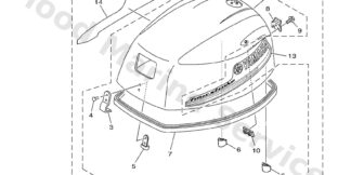 Genuine Yamaha Top cowling Assembly