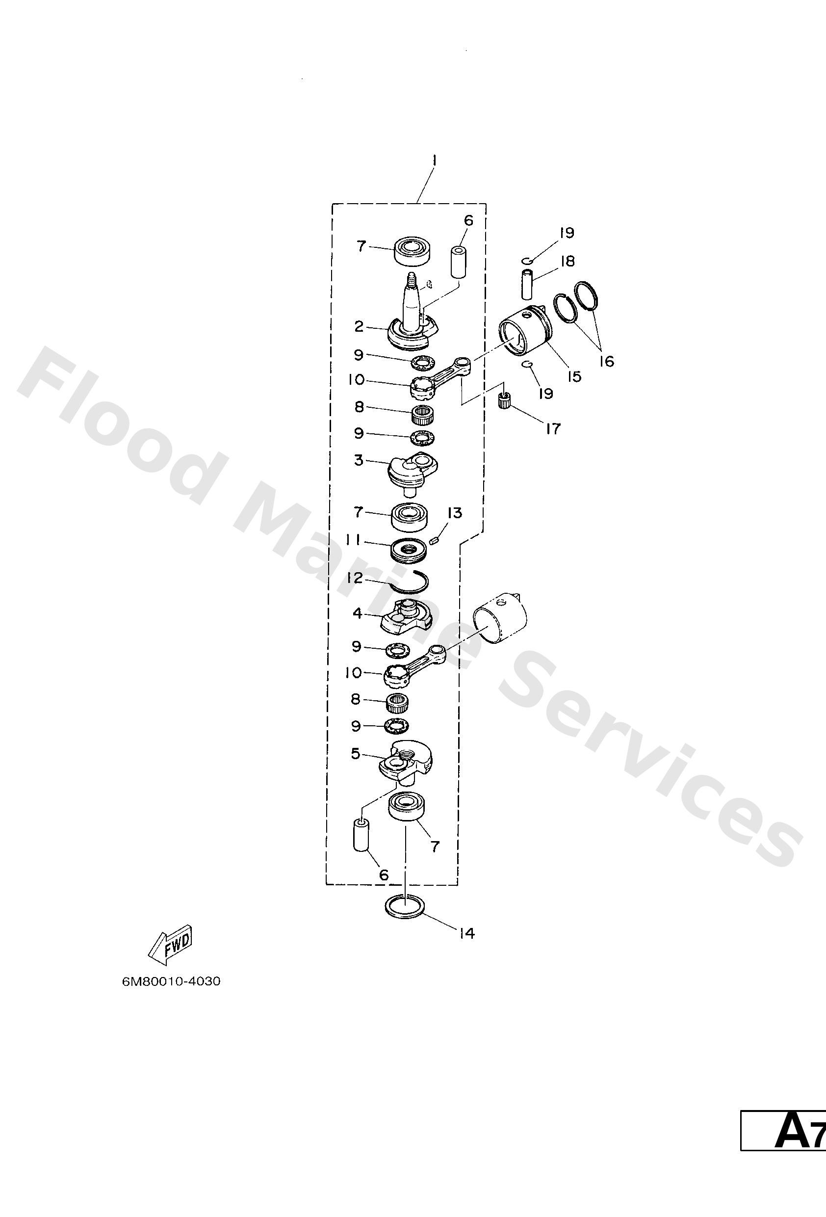 Yamaha 6N0E16030000 Piston ring set (std)