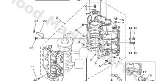 Genuine Yamaha 6N615100011S - Crankcase assy - Supplied by Flood Marine