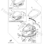 Genuine Yamaha 6N742610804D - Top cowling assy - Supplied by Flood Marine