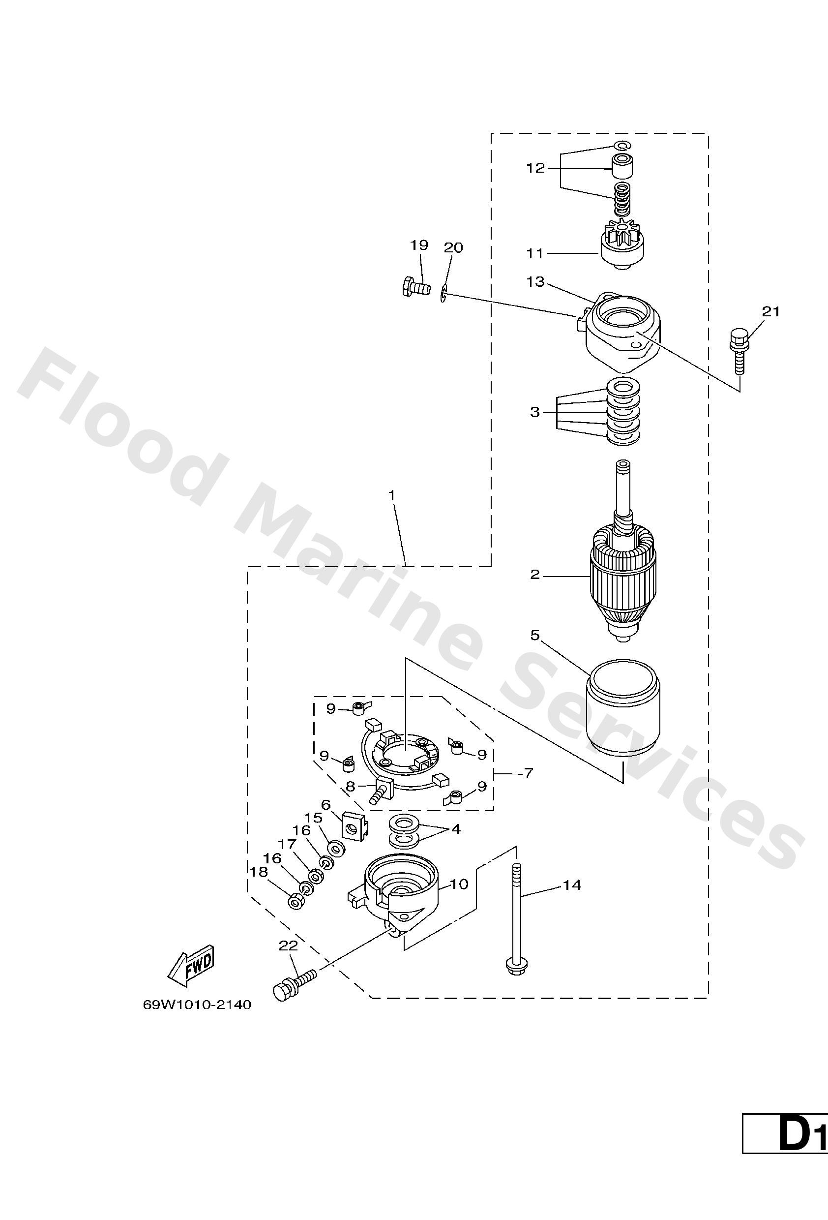 Yamaha 6N7818570000 Pinion stopper set