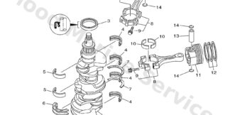 Genuine Yamaha Plane bearing, crankshaft 2