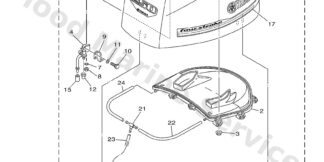 Genuine Yamaha Top cowling Assembly