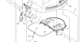 Genuine Yamaha Top cowling w/o graphics