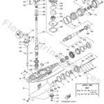Genuine Yamaha 6P345300208D - Lower unit assy - Supplied by Flood Marine