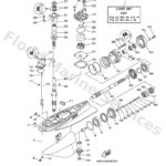 Genuine Yamaha 6S345300208D - Lower unit assy - Supplied by Flood Marine