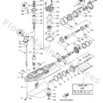 Genuine Yamaha 6S445300208D - Lower unit assy - Supplied by Flood Marine