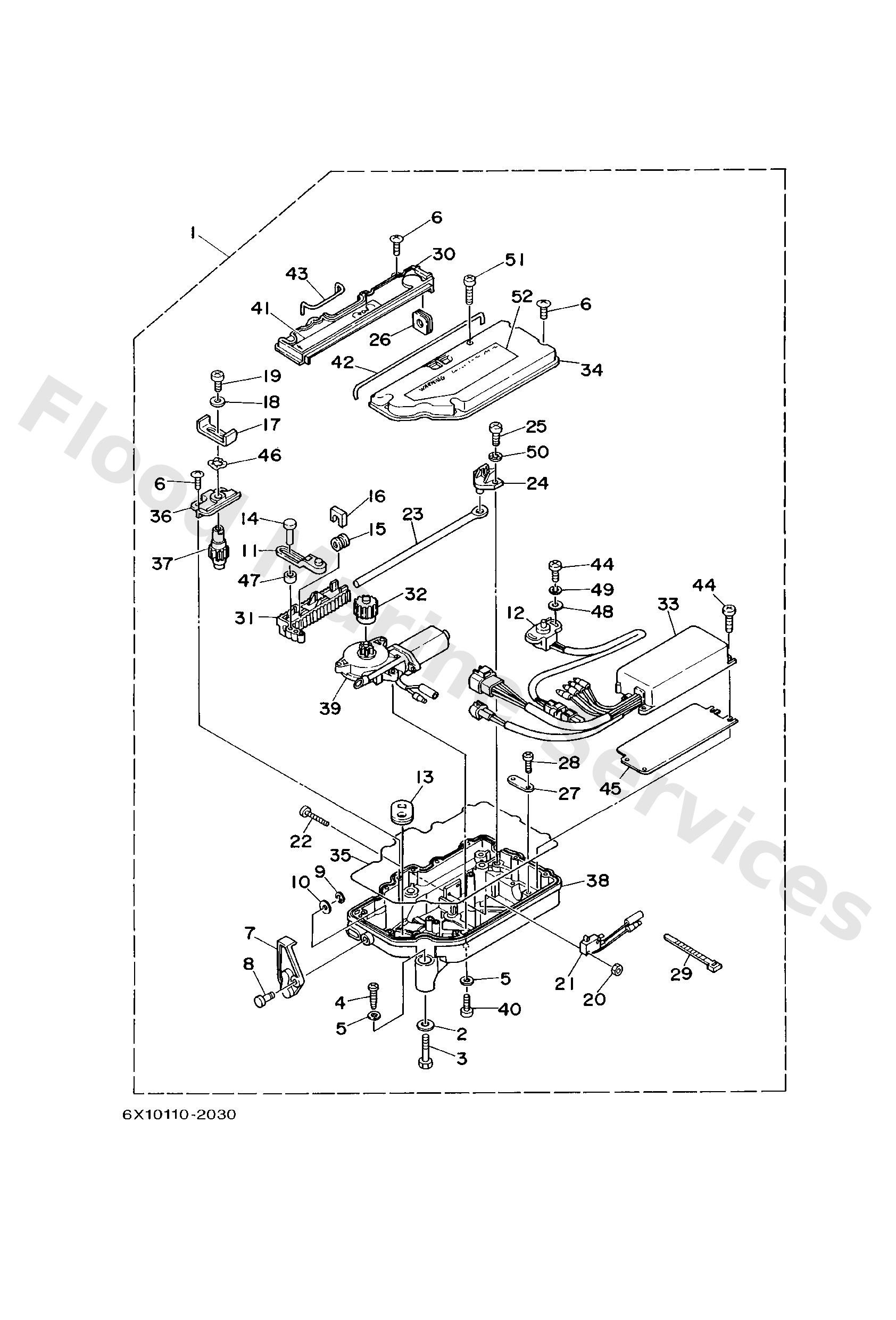 Yamaha 6X1862100000 Motor assy