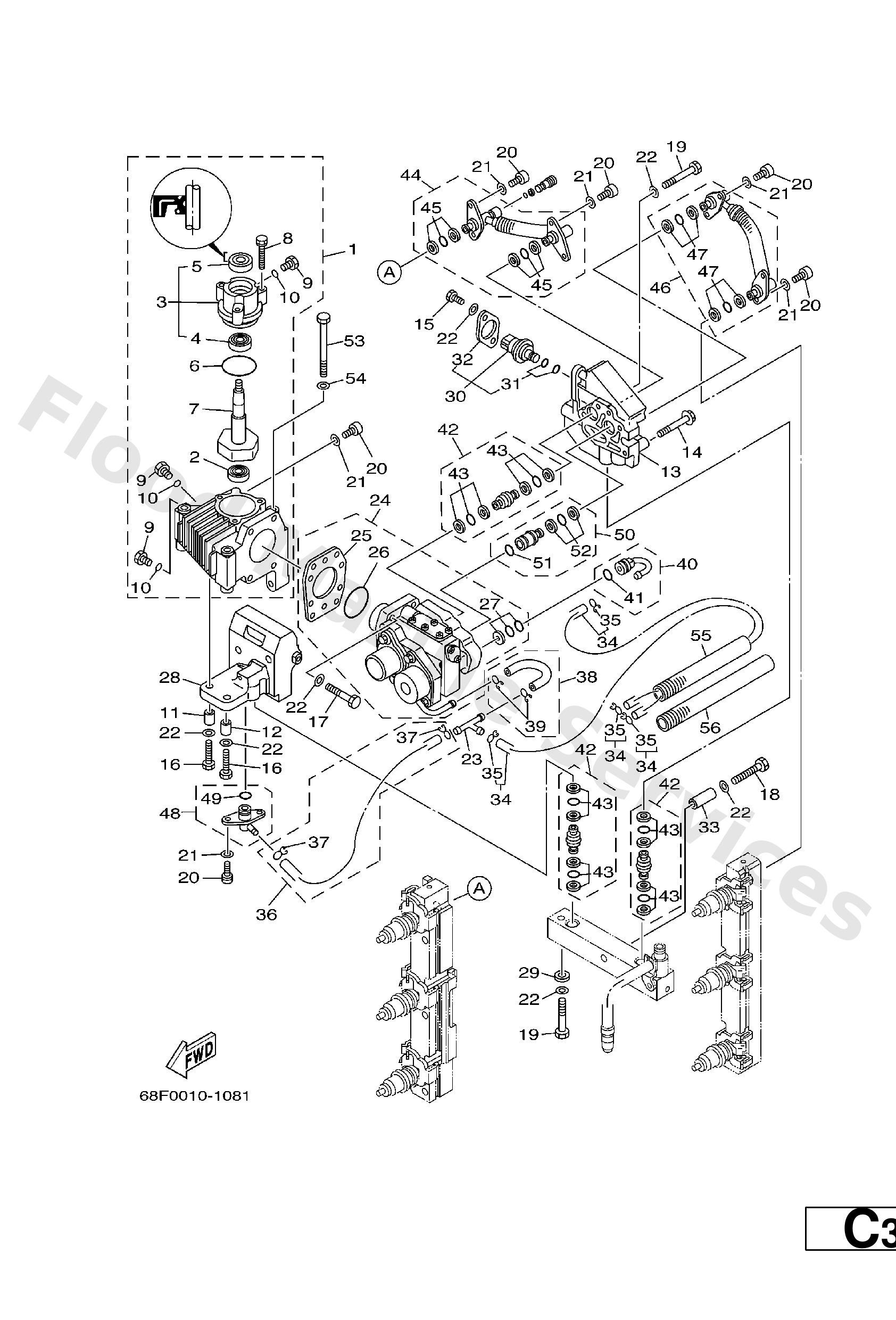 Yamaha 93306001U000 Bearing