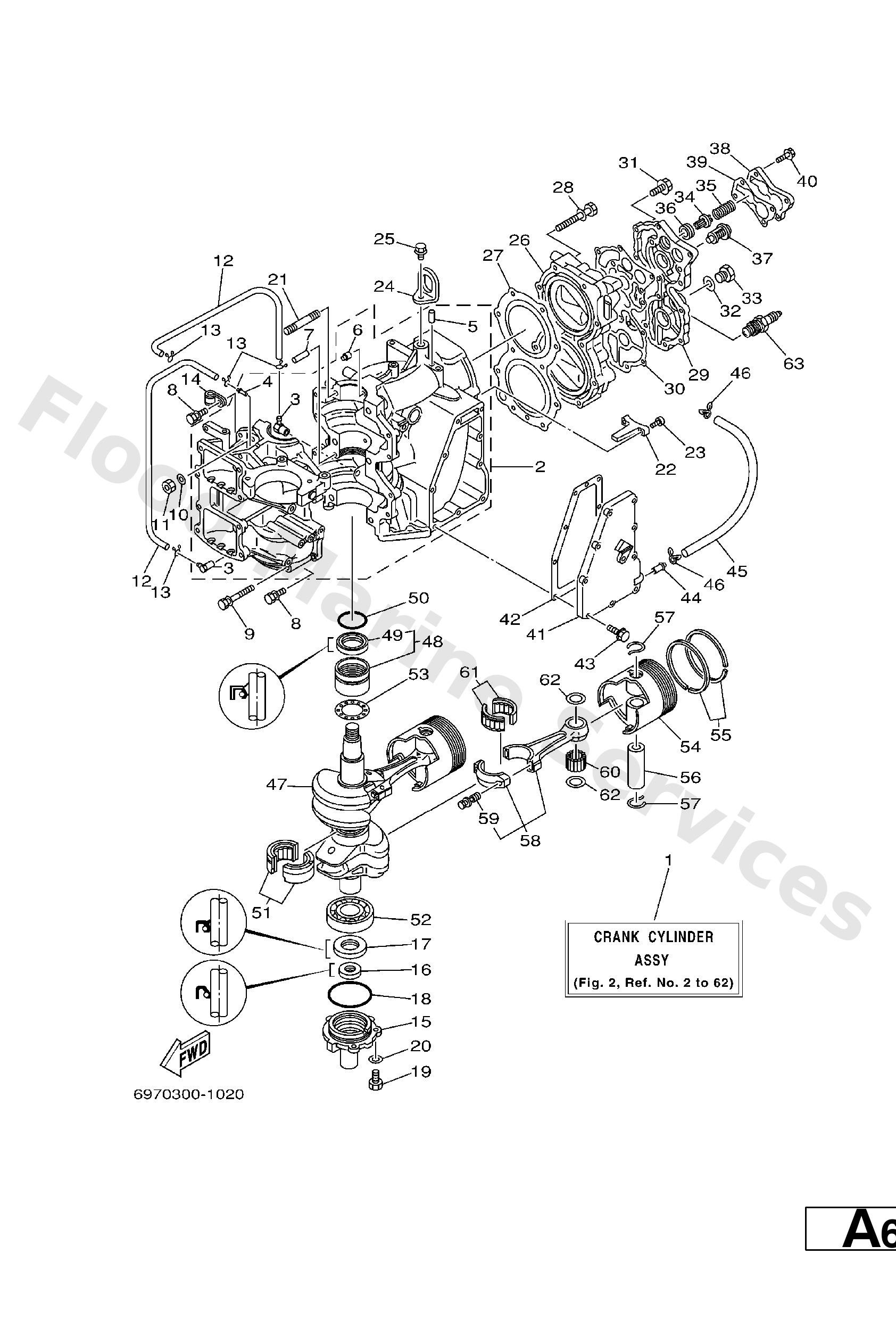 Yamaha 93306206U300 Brg,r-b 6206 66mm 236g (696)