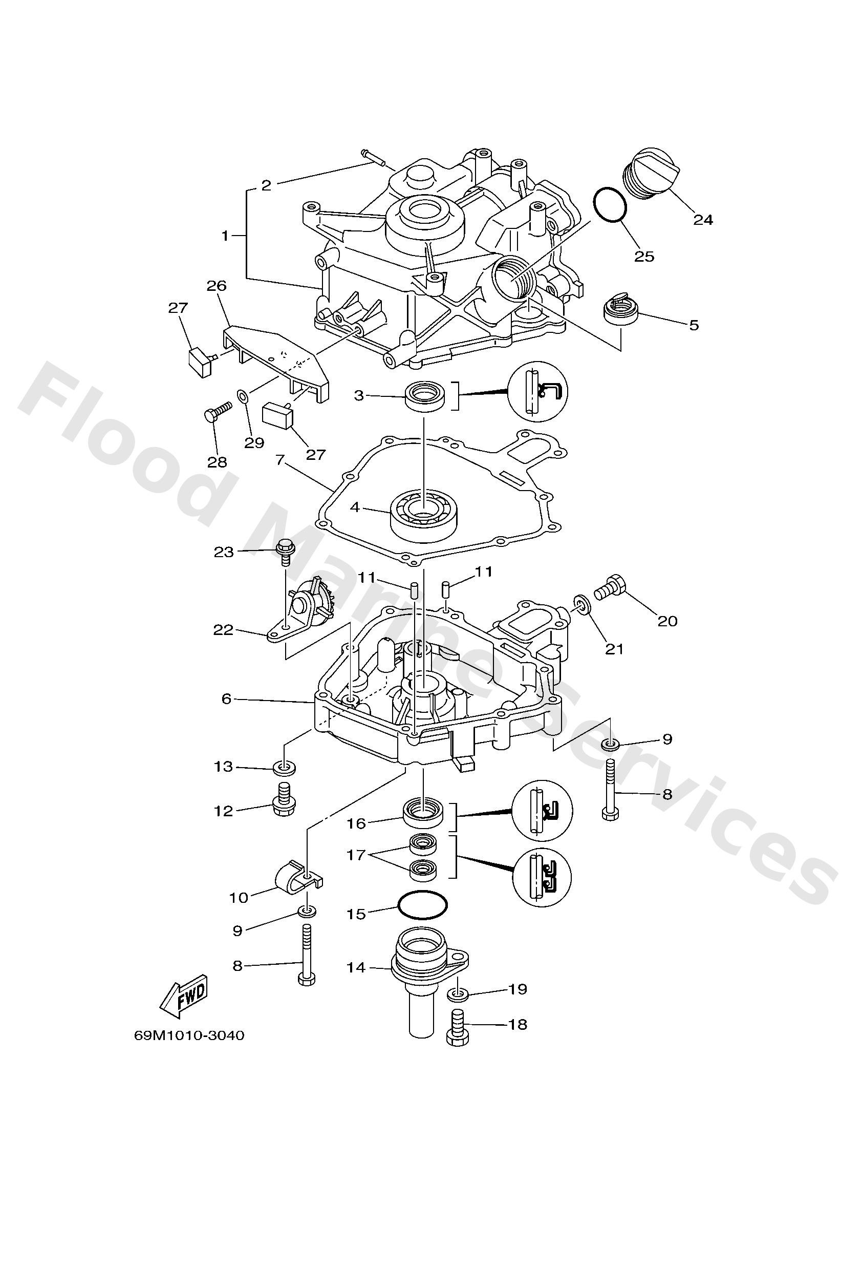 Yamaha 93306272Y200 Bearing