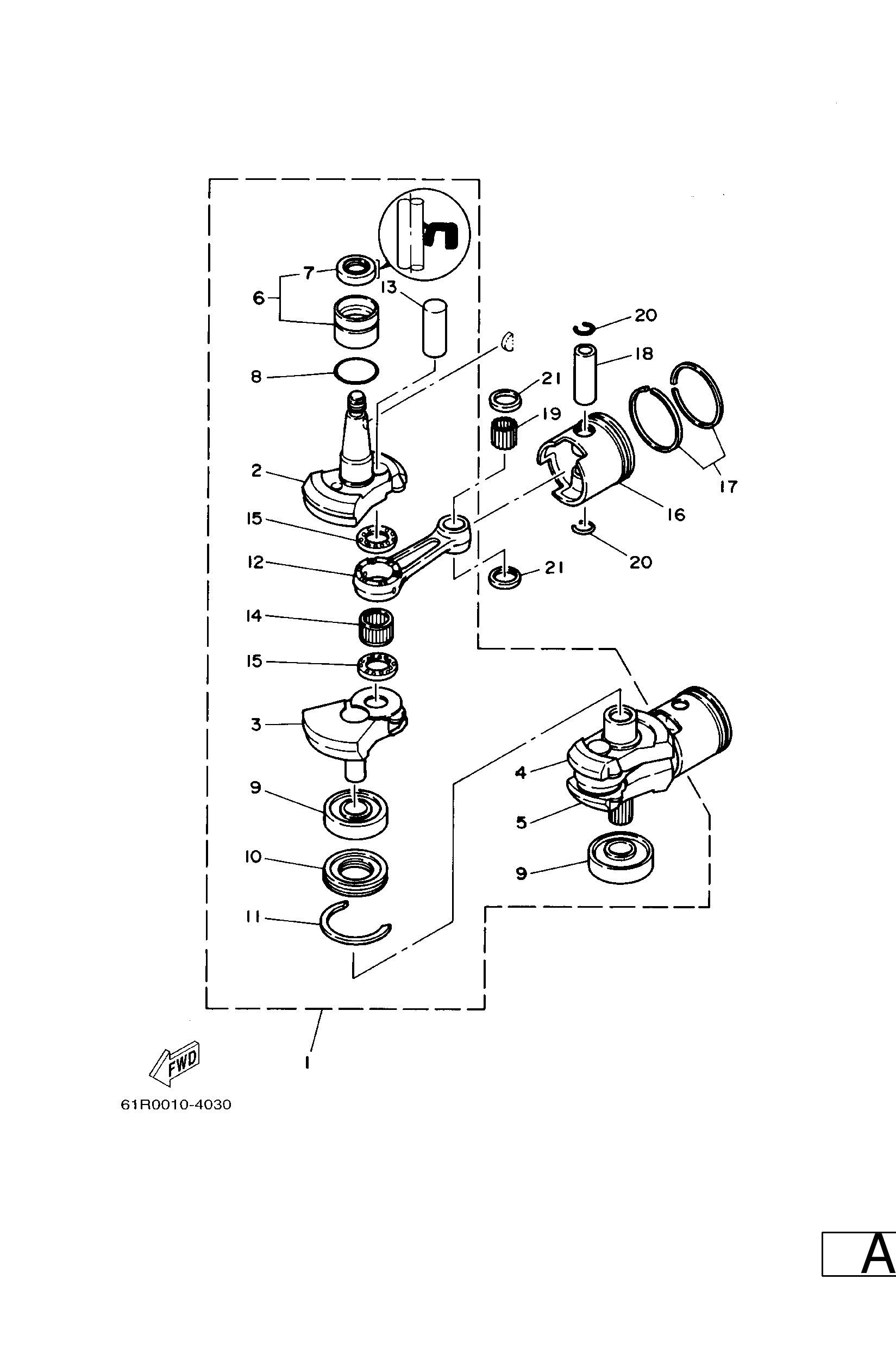 Yamaha 93310624U500 Brg,cyl-cal roller 37g (689)