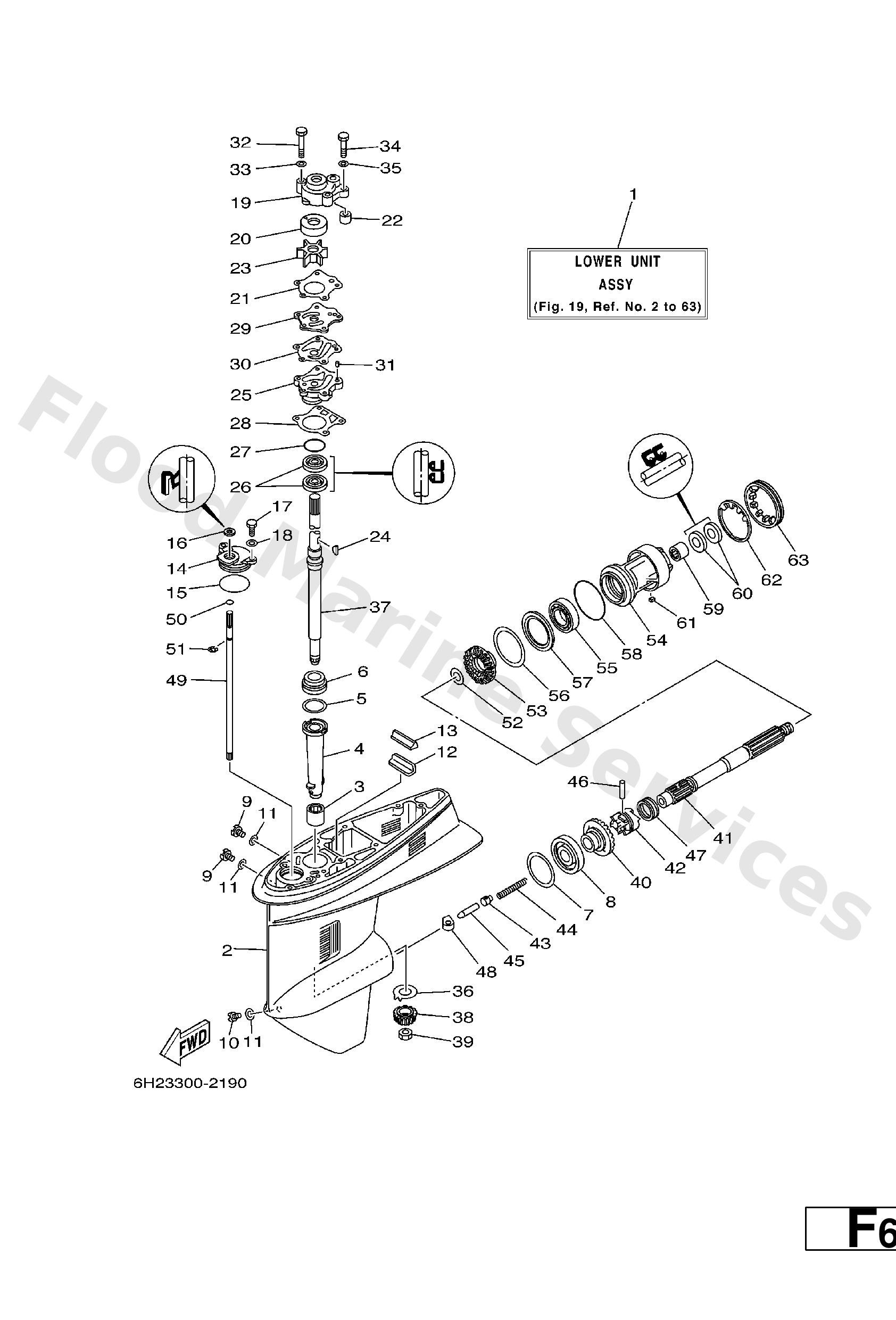 Yamaha 93315322V200 Bearing Needle (698)