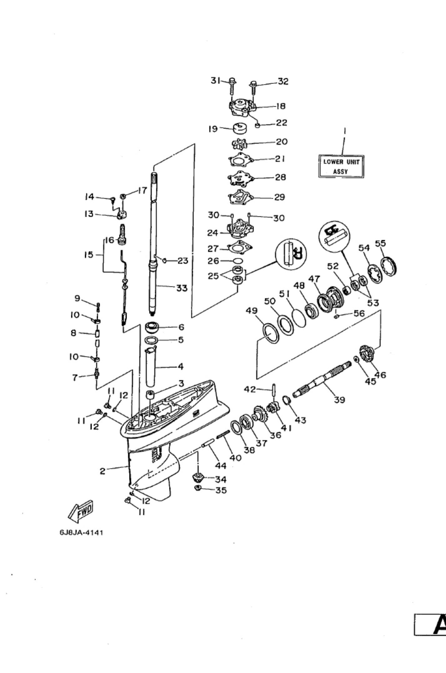 Yamaha 93332000V600 Bearing(6j8)
