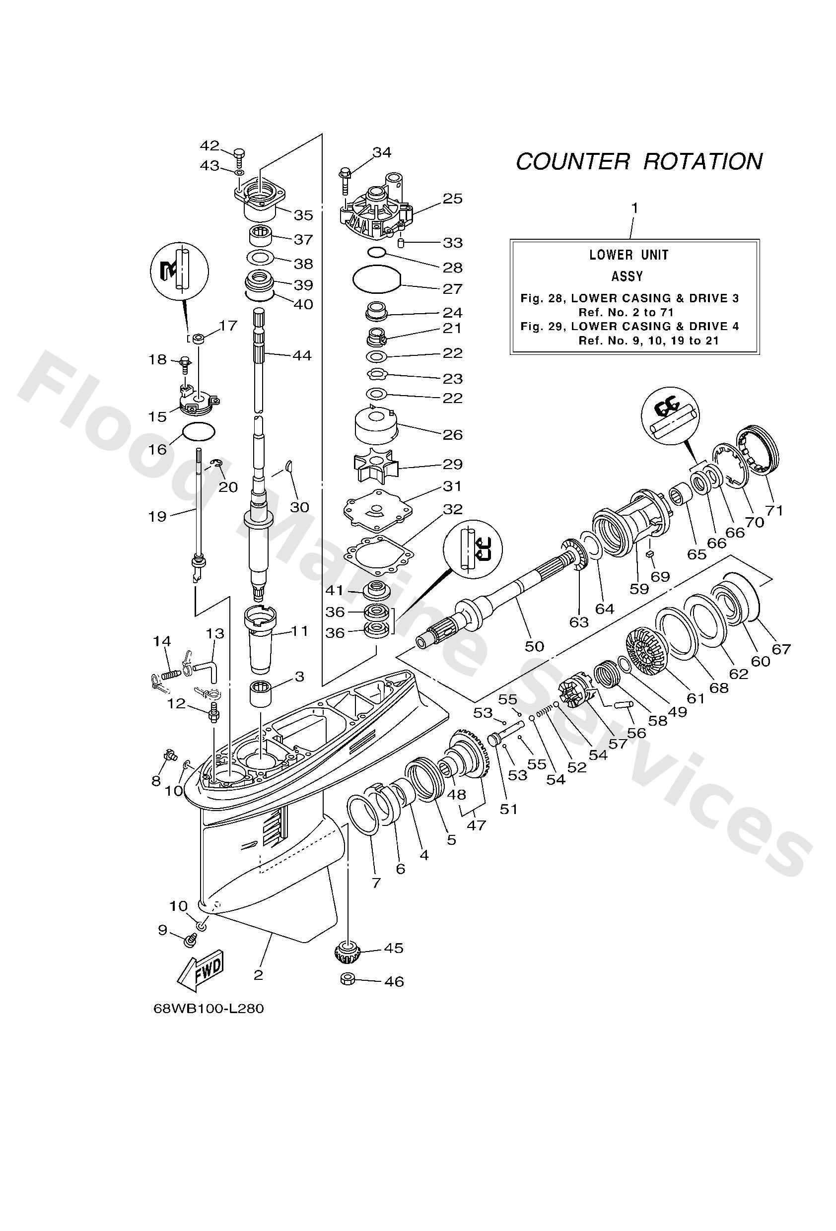 Yamaha 93341360U800 Bearing, thrust (6l6)