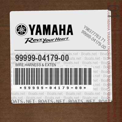 Yamaha 999990417900 Wire harness & extension wire