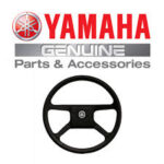 Genuine Yamaha YMM2400200BK - Steering wheel black 4 spoke - Supplied by Flood Marine