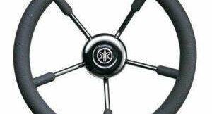 Genuine Yamaha YMM2400500GY - Steering wheel grey 5 spoke - Supplied by Flood Marine