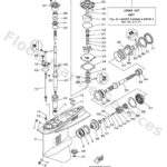 Genuine Yamaha 6DB45300158D - Lower unit assy - Supplied by Flood Marine