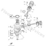 Genuine Yamaha 6GR114161000 - Plane bearing, crankshaft 1 - Supplied by Flood Marine