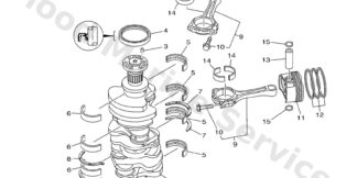 Genuine Yamaha Piston ring set (std)