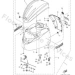 Genuine Yamaha 6KD42610018D - Top cowling assy - Supplied by Flood Marine