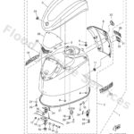 Genuine Yamaha 6ML4261A00CE - Top cowling w/o graphics - Supplied by Flood Marine