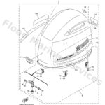 Genuine Yamaha 6BM42610028D - Top cowling assy - Supplied by Flood Marine