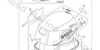 Genuine Yamaha Top cowling w/o graphics