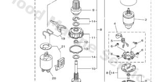 Genuine Yamaha Starter Motor Assembly