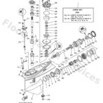 Genuine Yamaha 6EL45300148D - Lower unit assy - Supplied by Flood Marine
