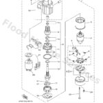 Genuine Yamaha 6EM818000200 - Starting motor assy - Supplied by Flood Marine