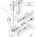 Genuine Yamaha 6MM4530000CE - Lower unit assy - Supplied by Flood Marine