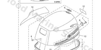 Genuine Yamaha Top cowling Assembly